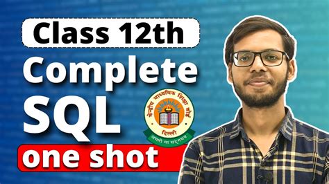 Class 12 Sql Complete Sql In One Video Class 12 Python Class 12 Computer Science In