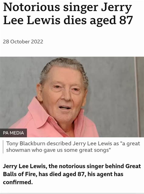 Rest In Peace Jerry Lee Lewis 9GAG