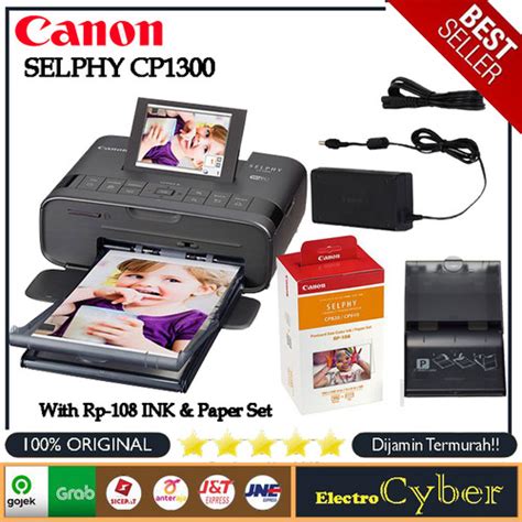 Jual Canon Selphy Cp1300 Cp 1300 Cp 1300 Wireless Compact Photo Printer Black Unit Only