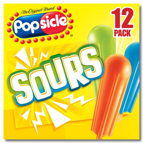 Popsicle Ice Pops Sours 12 Ct