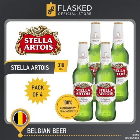 Stella Artois Belgian Beer 4 Bottles 310ml Lazada Ph