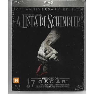 Blu Ray Dvd A Lista De Schindler Luva Original Shopee Brasil