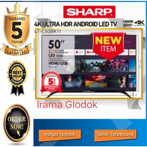 Jual Sharp Led Tv Android T C Bk I Android Tv Uhd K Hdr Inch