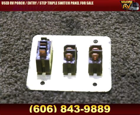 Rv Components Used Rv Porch Entry Step Triple Switch Panel For Sale