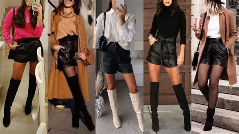 Outfits Con Shorts Tendencias Moda Oto O Invierno Mujer