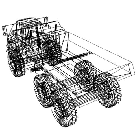 3d a40e articulated hauler model