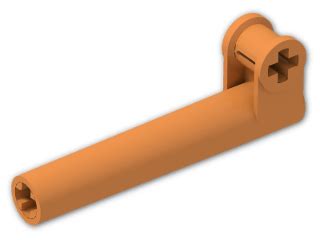 Technic Axle Joiner Perpendicular With Extension Bright Orange