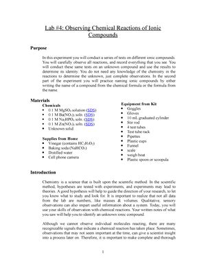 Chem Lab Lab Work Lab Measurement And Density Purpose In Part