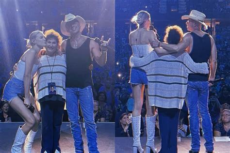 Watch Kenny Chesney Shares Special Moment On Stage With His Mom Karen And Kelsea Ballerini