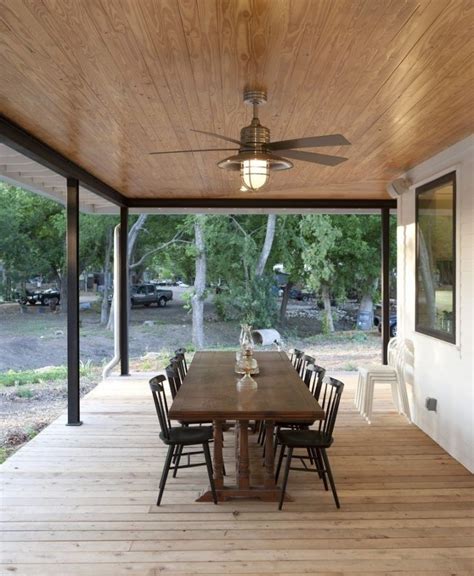 Wood Panel Patio Ceiling - Patio Ideas