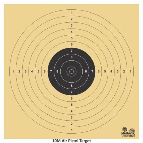 10 Meter Air Pistol Targets, For Shooting Sports, Shape: Square at ...