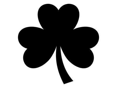 Clover SVG Shamrock Silhouette St Patricks Day Clipart - Etsy