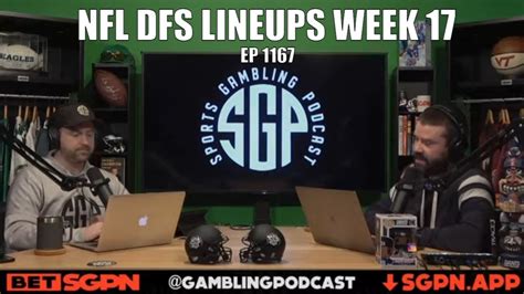 Nfl Dfs Lineups Week 17 Nfl Dfs Picks Today Nfl Dfs 2021 Nfl Dfs