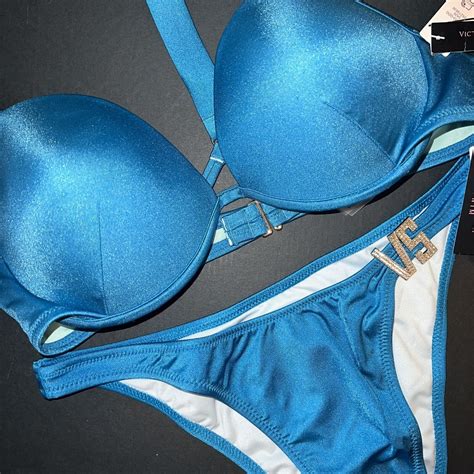 Victoria S Secret C D Ddd B C D Bikini S M Cosmo Blue Shine