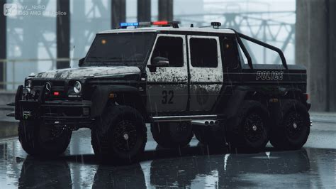 Mercedes-Benz G63 AMG 6x6 Police [Add-On | Tuning] - GTA5-Mods.com