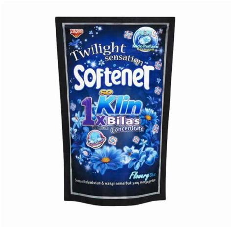 So Klin Softener Sekali Bilas Twilight Sensation Flowery Blue Pouch