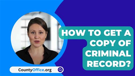 How To Get A Copy Of Criminal Record Countyoffice Org Youtube