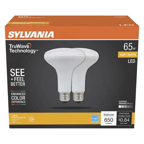 Sylvania Truwave Br30 65 Watt Soft White Led Light Bulbs Shop Light