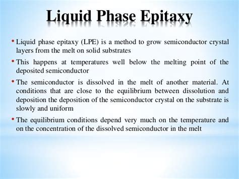 Epitaxy Growth