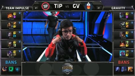 Team Impulse Vs Gravity Highlights Week Day Tip Vs Gv Na Lcs