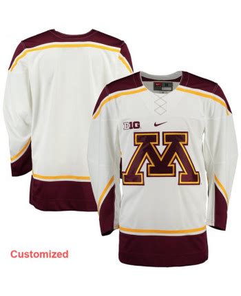 Custom Minnesota Golden Gophers Hockey Jerseys,Customized Minnesota ...