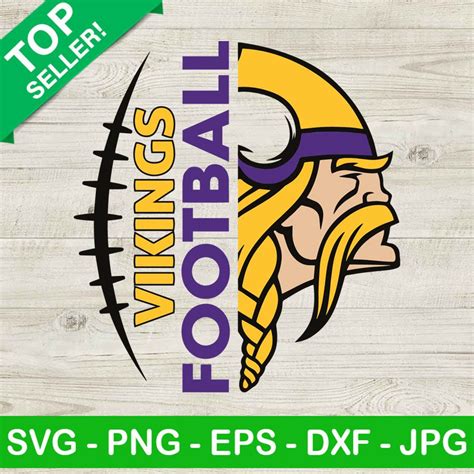 Vikings football Logo SVG, Vikings SVG, Vikings team SVG | Vikings ...