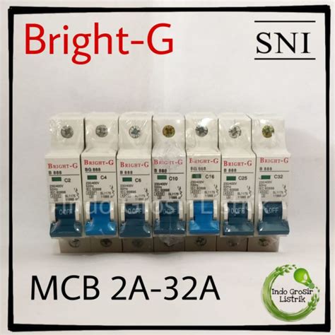 Jual Mcb Phase A A Bright G Pemutus Arus Miniature Circuit Breaker