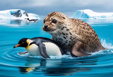 leopard seal antarcticas friendly  fierce predator suchscience