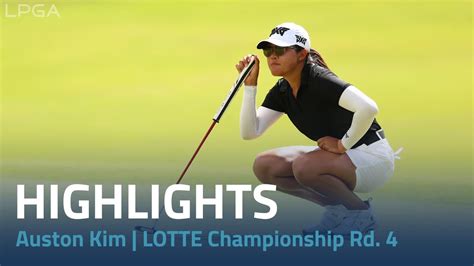 Auston Kim Highlights Lotte Championship Rd Youtube