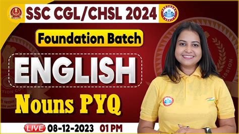 Ssc Cgl Chsl Chsl English Noun Pyqs Ssc Foundation Batch Cgl