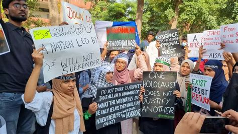 Jamia Millia Students In Solidarity With Palestinians Posters Torn