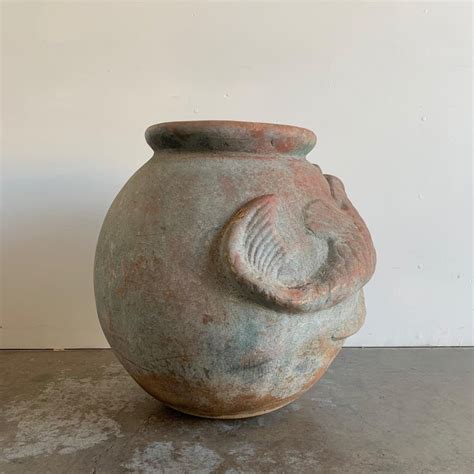 Terracotta Koi Fish Pot For Sale At 1stdibs