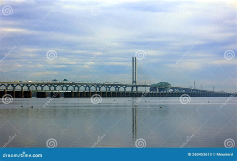 Champlain Bridge Being Dismantled Editorial Image CartoonDealer