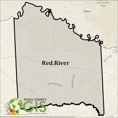 Red River County Shapefile and Property Data - Texas County GIS Data