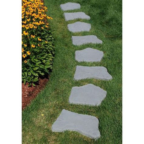 Nantucket Pavers 20 In And 21 In Irregular Blue Concrete Step Stone