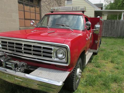 1975 Dodge Power Wagon Firetruck For Sale