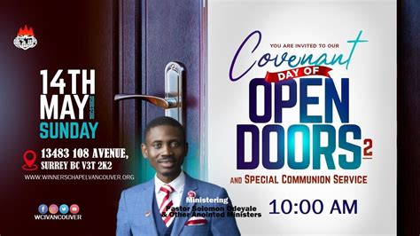 Covenant Day Of Open Doors Special Communion Service Th May