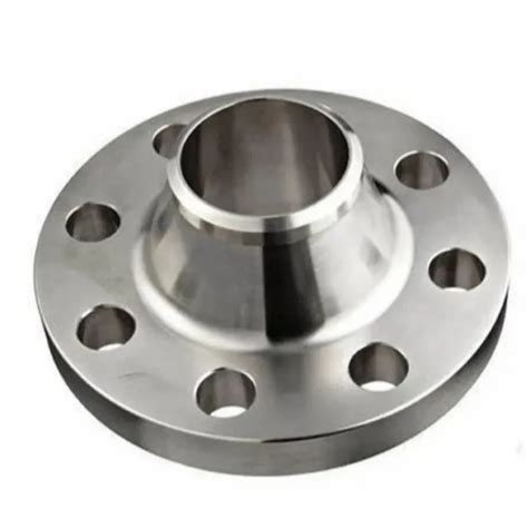 Round Stainless Steel Weld Neck Flange For Industrial Size Inch