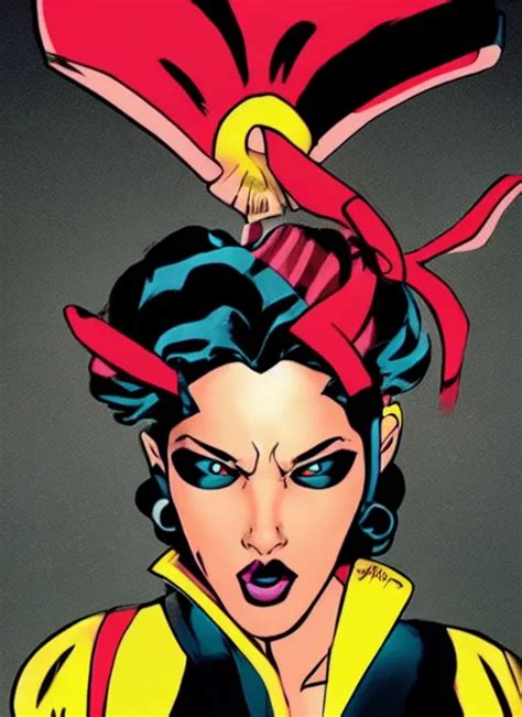 Jubilee From X Men High Contrast Concept Art Stable Diffusion