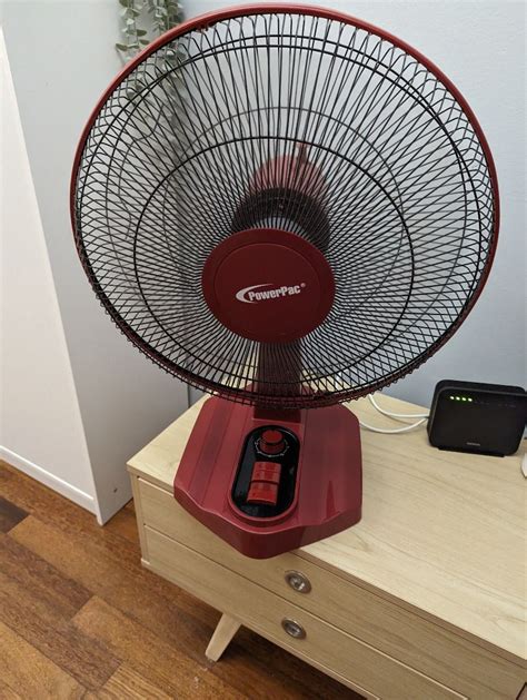 Powerpac Pptf Desk Fan With Oscillation Timer Tv Home