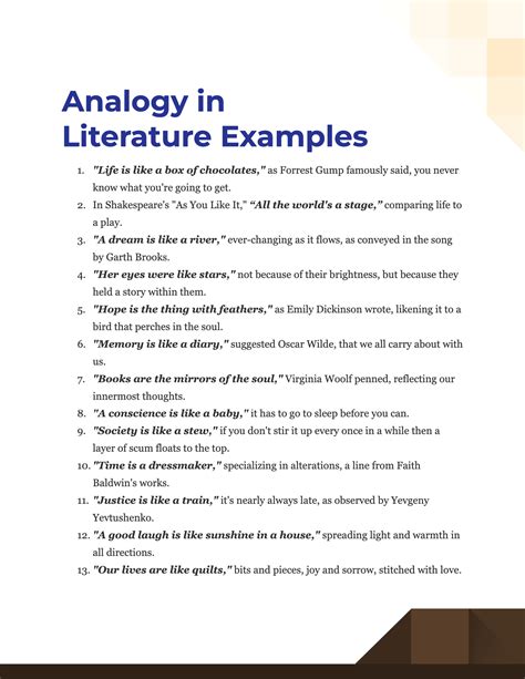 100 Analogy In Literature Examples How To Write Tips Examples