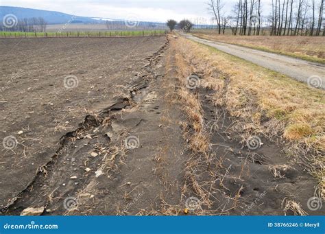 Erosione Di Distruzione Del Suolo Fotografia Stock Immagine Di