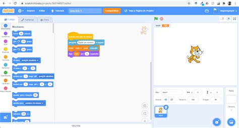 Aprendendo Programa O O Scratch Wagner Gaspar