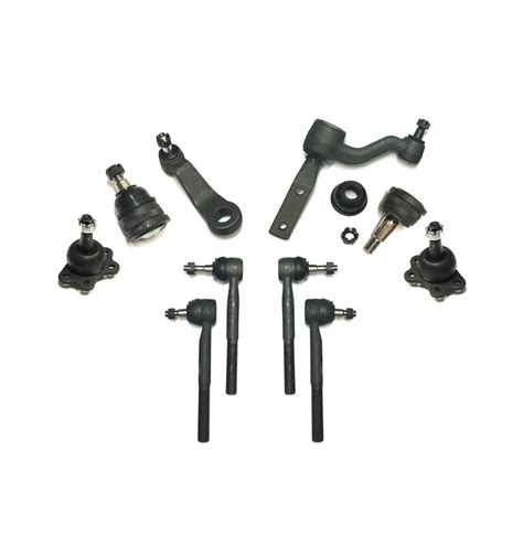 Pc Complete Suspension Kit Upper Lower Ball Joints Tie Rod Ends