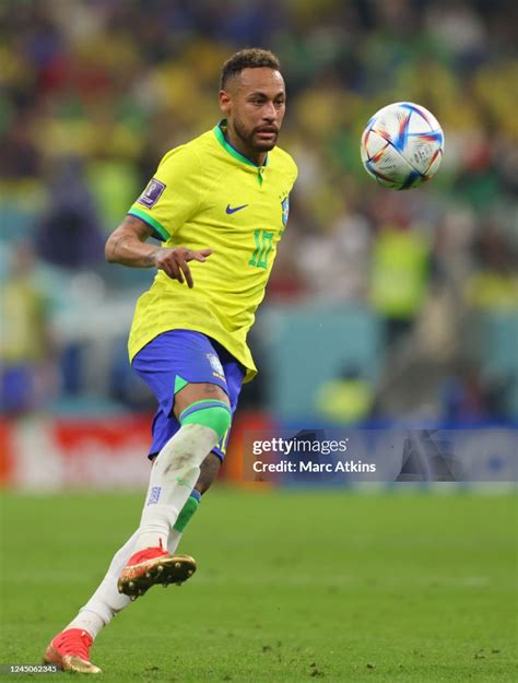 Brazils Neymar During The Fifa World Cup Qatar 2022 Group G Match