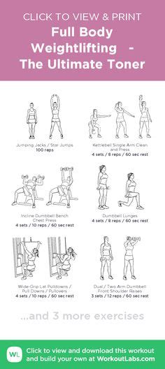 46 Full Body Workouts Ideas Fitness Body Workout Routine Workout Plan