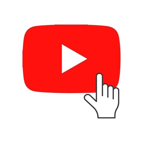 Youtube Play Icon With Hand Ai Png Svg Eps Free Download