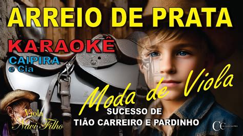 Arreio De Prata Karaok Moda De Viola Grande Sucesso Ti O