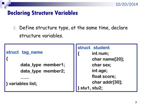 Ppt Chapter 10 Structures And Unions Powerpoint Presentation Free