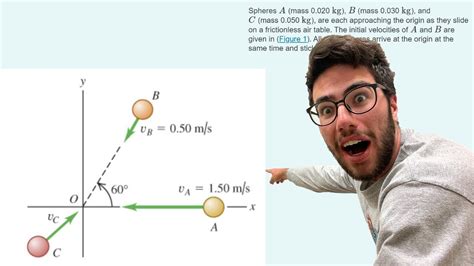 Spheres A Mass 0 020 Kg B Mass 0 030 Kg And C Mass 0 050 Kg